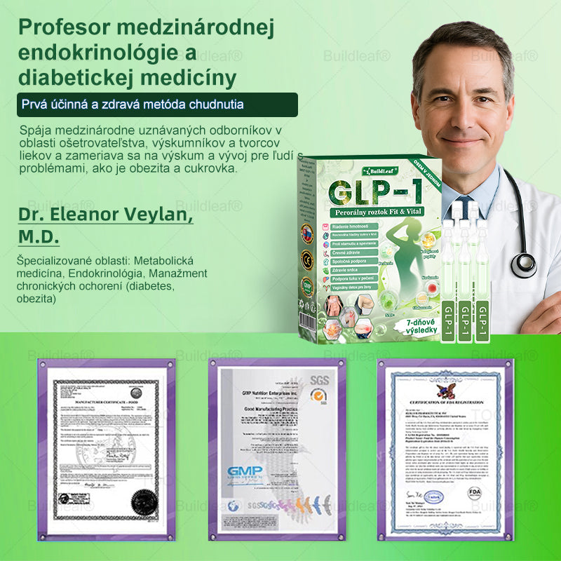 🌱🌱BuildLeaf® GLP-1 8-v-1 Fit & Vital Perorálny Roztok ✅ (Len raz denne, viditeľné zmeny už za 7 dní) Pre obezitu, kardiovaskulárne ochorenia, cukrovku, spánkové apnoe, zdravie čriev, problémy s kĺbmi a ďalšie
