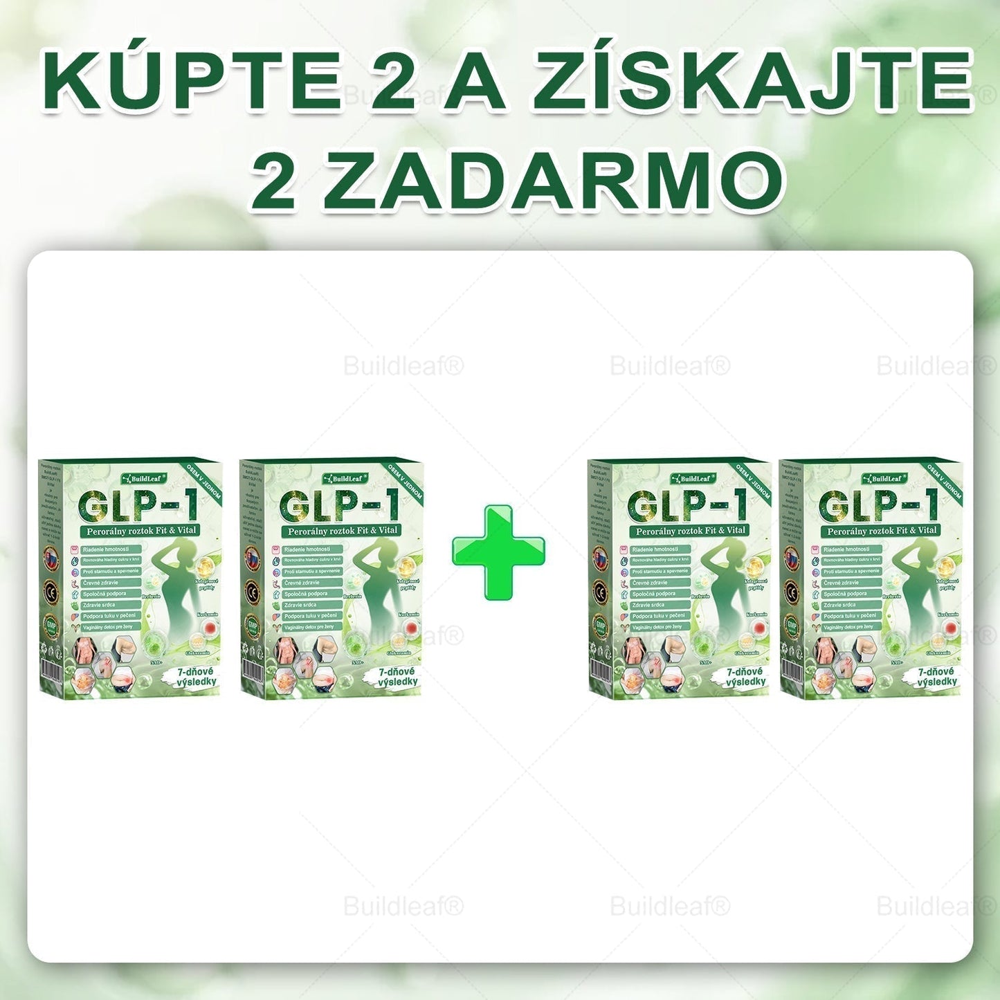 🌱🌱BuildLeaf® GLP-1 8-v-1 Fit & Vital Perorálny Roztok ✅ (Len raz denne, viditeľné zmeny už za 7 dní) Pre obezitu, kardiovaskulárne ochorenia, cukrovku, spánkové apnoe, zdravie čriev, problémy s kĺbmi a ďalšie