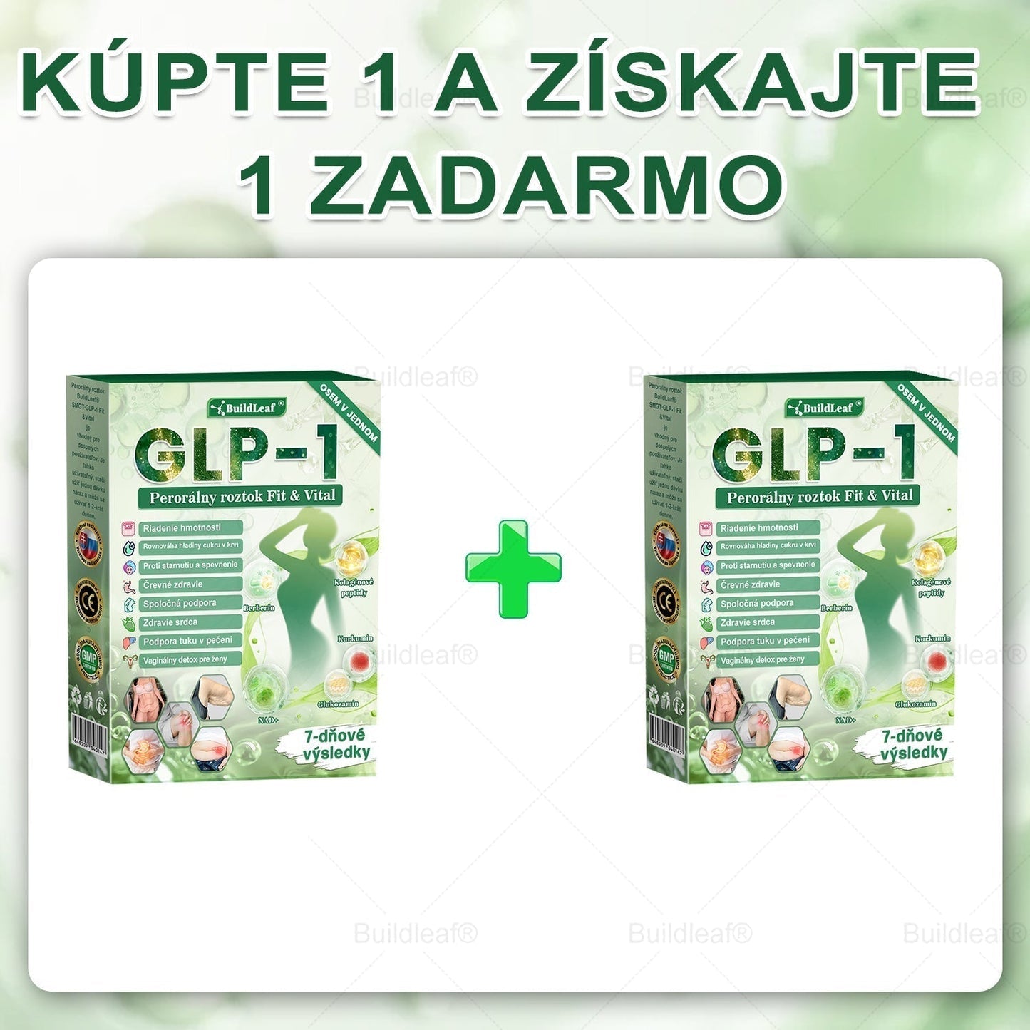 🌱🌱BuildLeaf® GLP-1 8-v-1 Fit & Vital Perorálny Roztok ✅ (Len raz denne, viditeľné zmeny už za 7 dní) Pre obezitu, kardiovaskulárne ochorenia, cukrovku, spánkové apnoe, zdravie čriev, problémy s kĺbmi a ďalšie